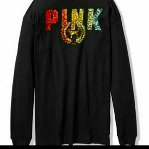 Victoria's secret pink long sleeve bling